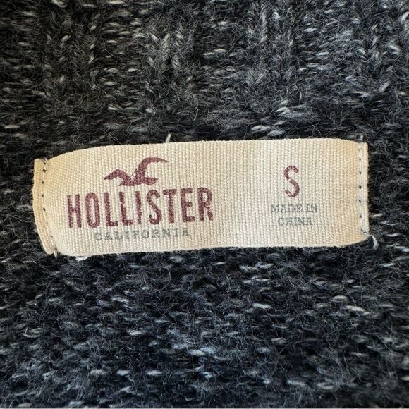 Hollister Open Front Aztec Cardigan Sweater Nordic Sz S - Picture 7 of 9